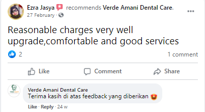 testimoni klinik gigi klang murah reasonable charges