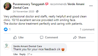 testimoni klinik gigi klang murah professional